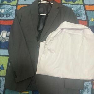 Kids Gray Suit Blazer - Classic Formal Jacket